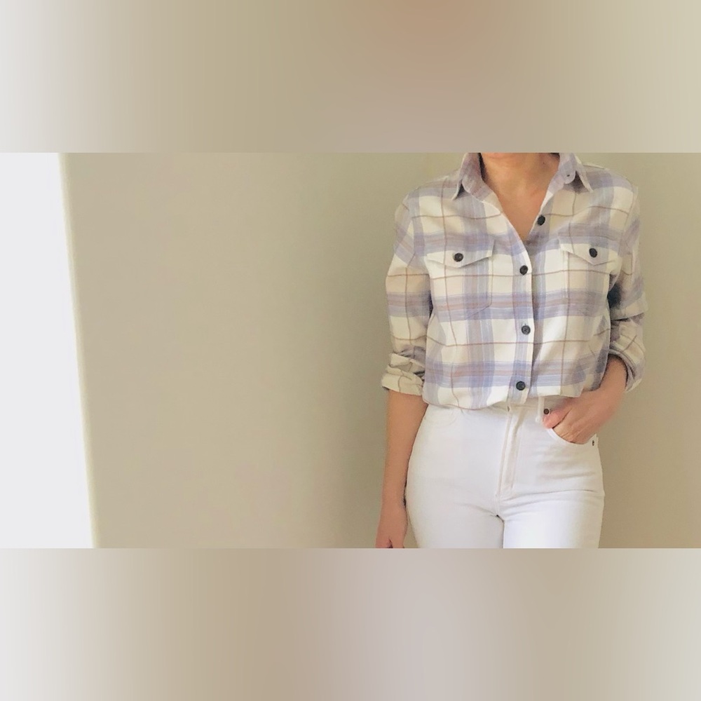Organic Cotton Flannel Plaid Shirt - Picture 2 of 10